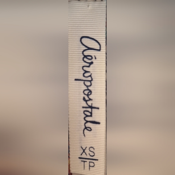 AÉROPOSTALE Navy Floral Blouse - Picture 4 of 5